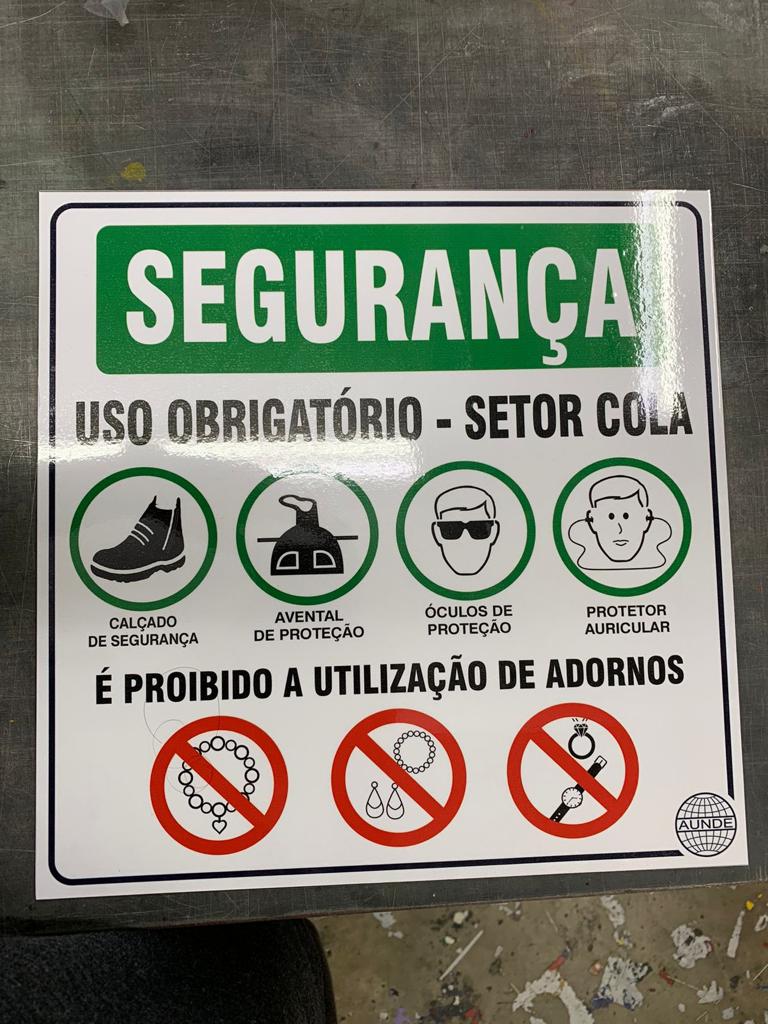 Item SINALIZAÇÃO INDUSTRIAL