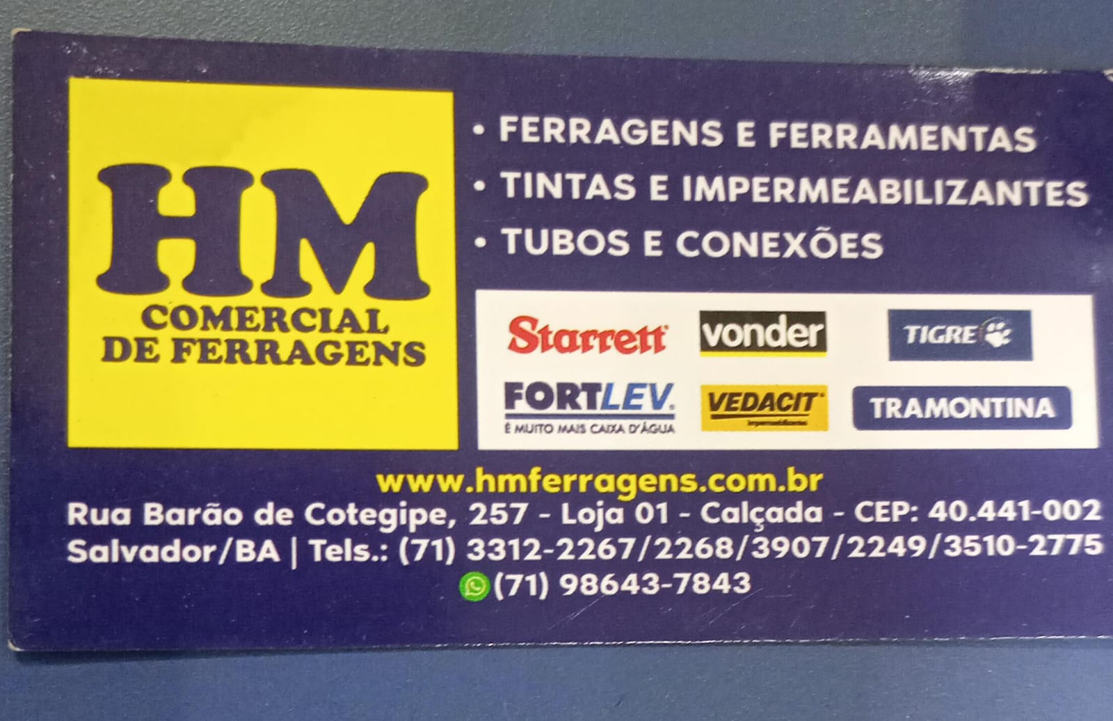 Logo da empresa HM COMERCIAL DE FERRAGENS E CONEXOES ESPECIAIS LTDA