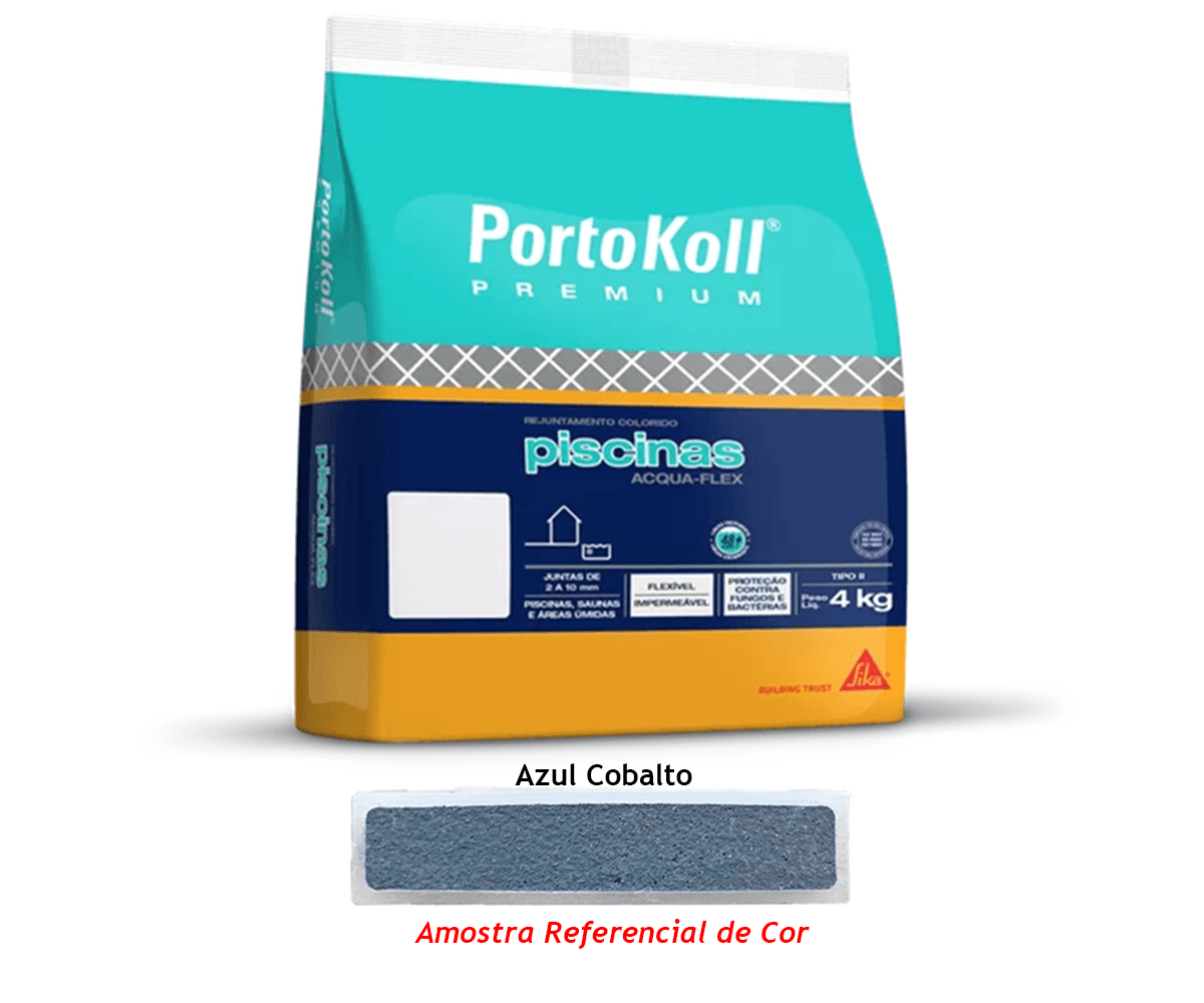 Item Rejunte Piscinas 4 Kg Acquaflex Azul Cobalto Portokoll
