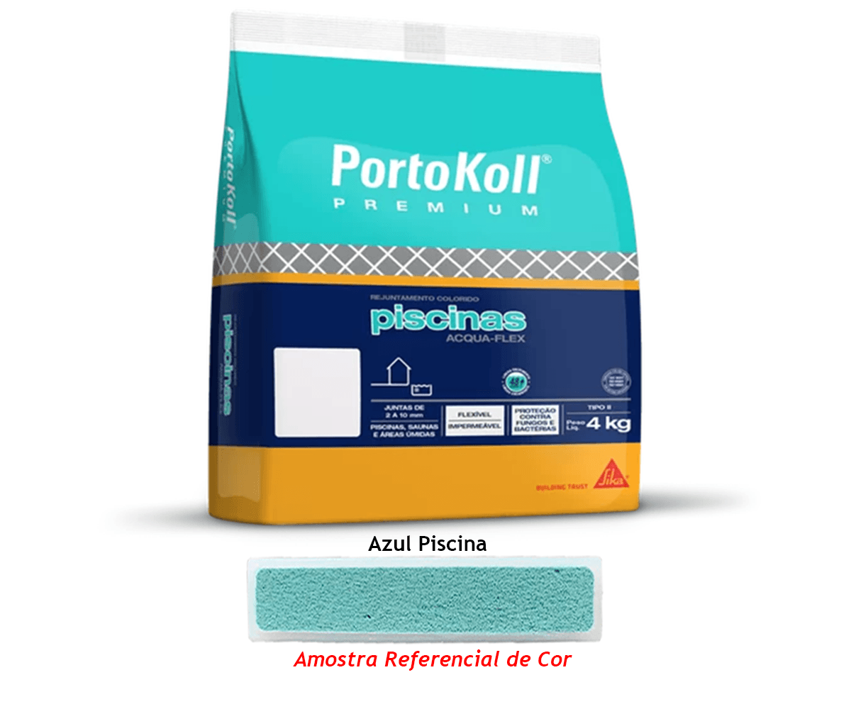 Item Rejunte Piscinas 4 Kg Acquaflex Azul Piscina Portokoll