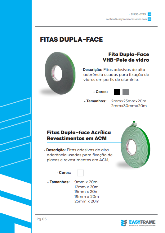 Item Fitas dupla face