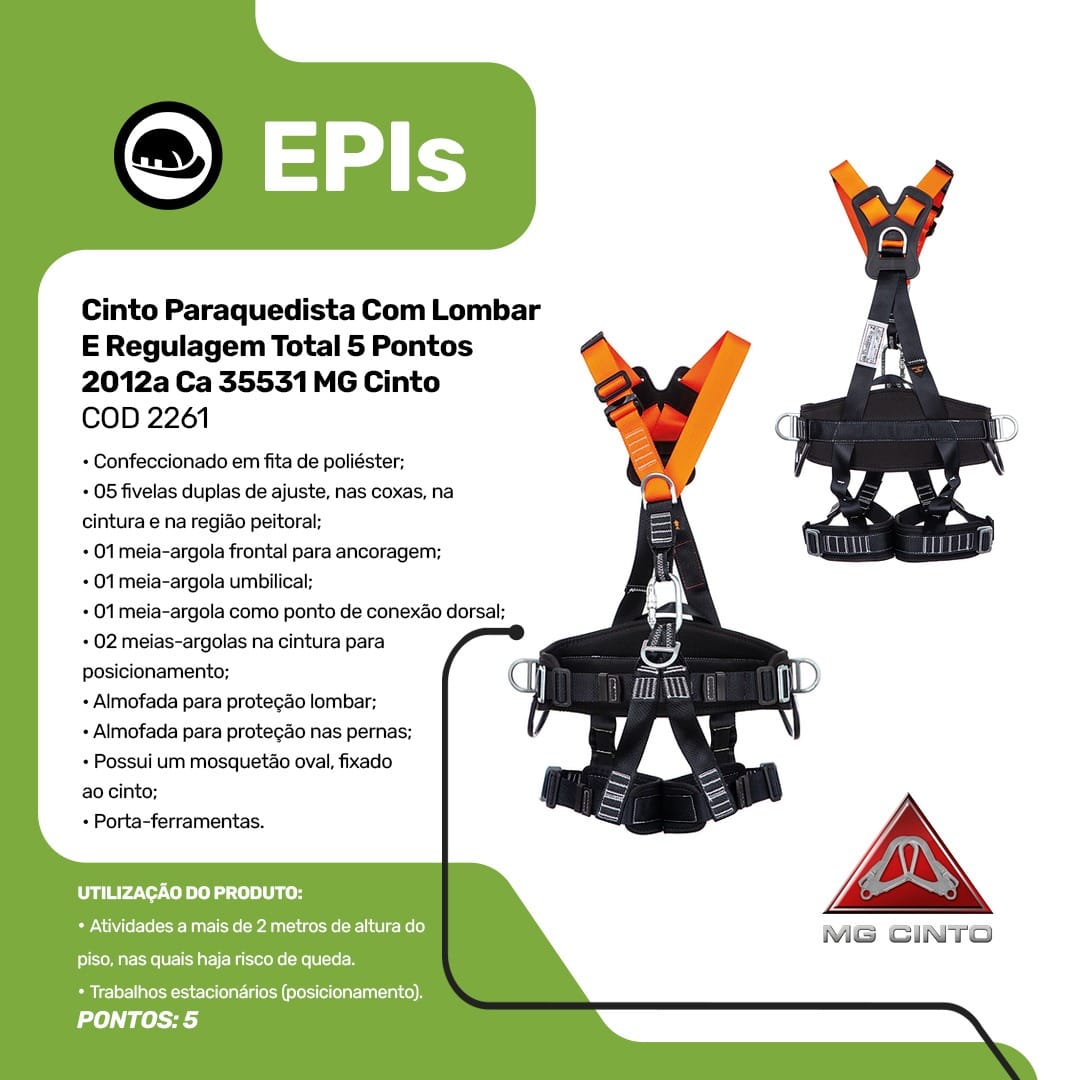 Item EPIs - Cinto Paraquedista