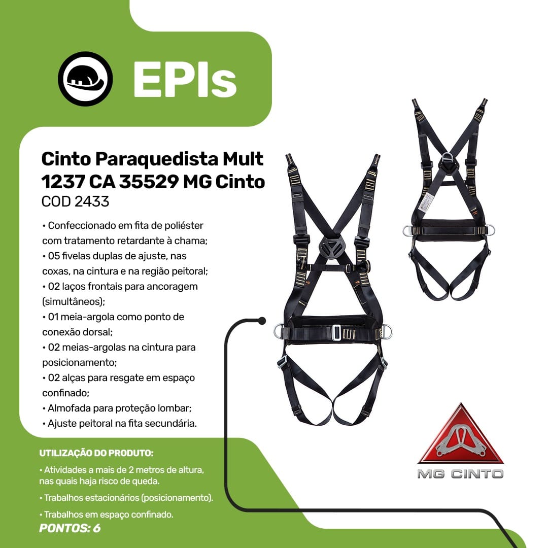 Item EPIs - Cinto Paraquedista