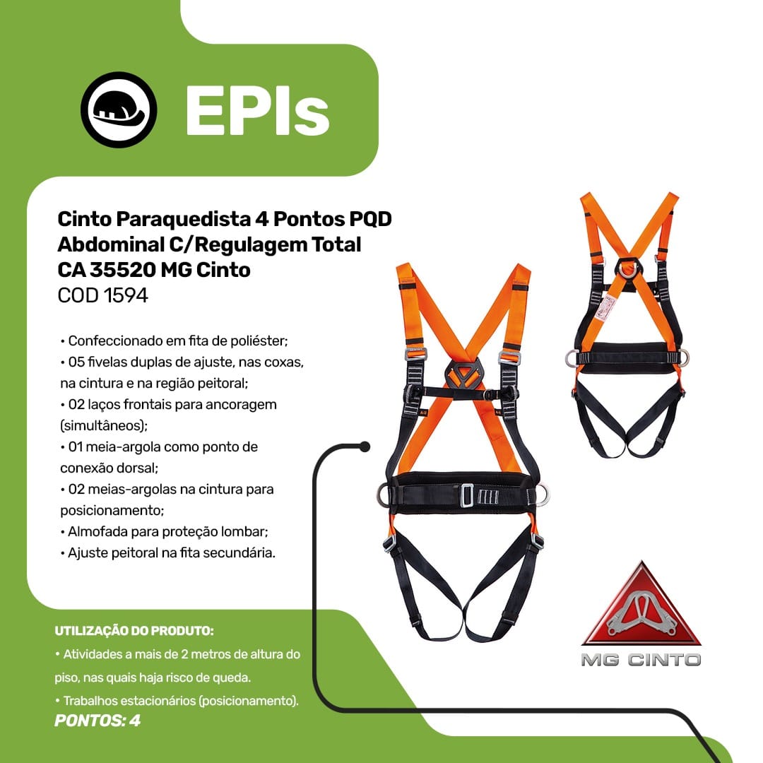 Item EPIs - Cinto Paraquedista