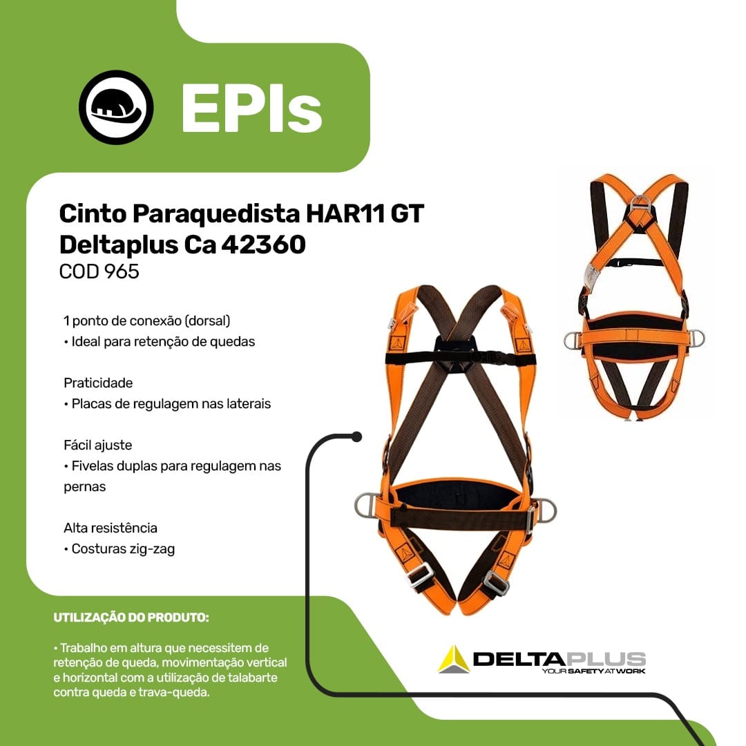 Item EPIs - Cinto Paraquedista