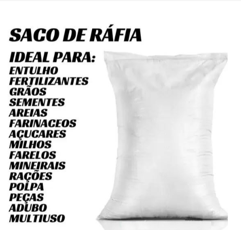 Item Saco de Ráfia NOVO 50X70 R$1,30 UNIDADE