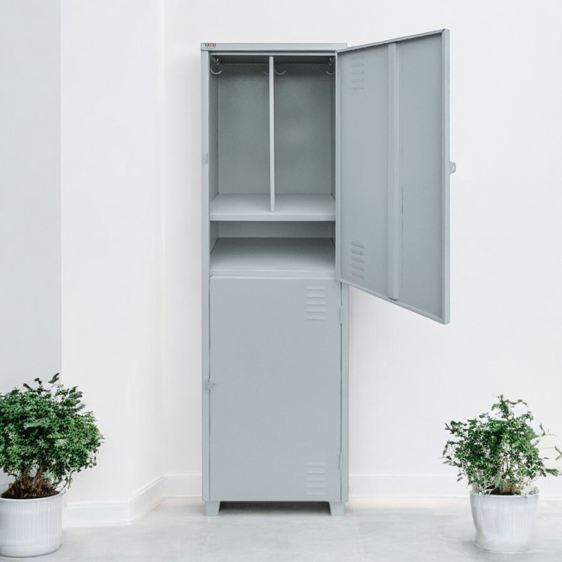 Item Roupeiro de aço 2 portas com sapateira NR24