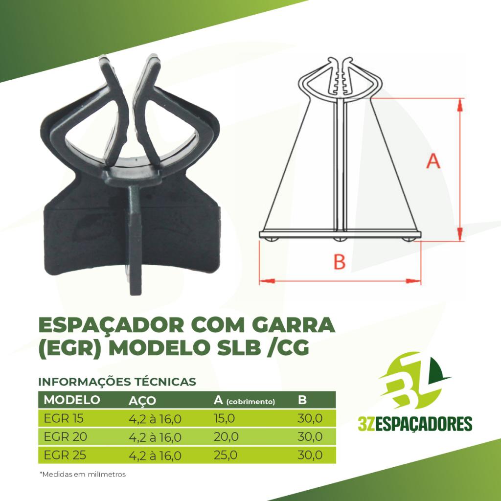 Item Espaçador Com Garra (EGR) Modelo SLB/CG