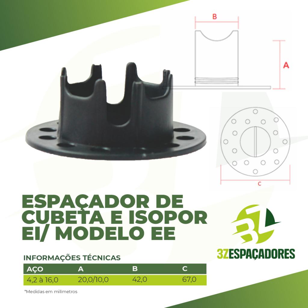 Item Espaçador Isopor/Cubeta EI/ Modelo EE