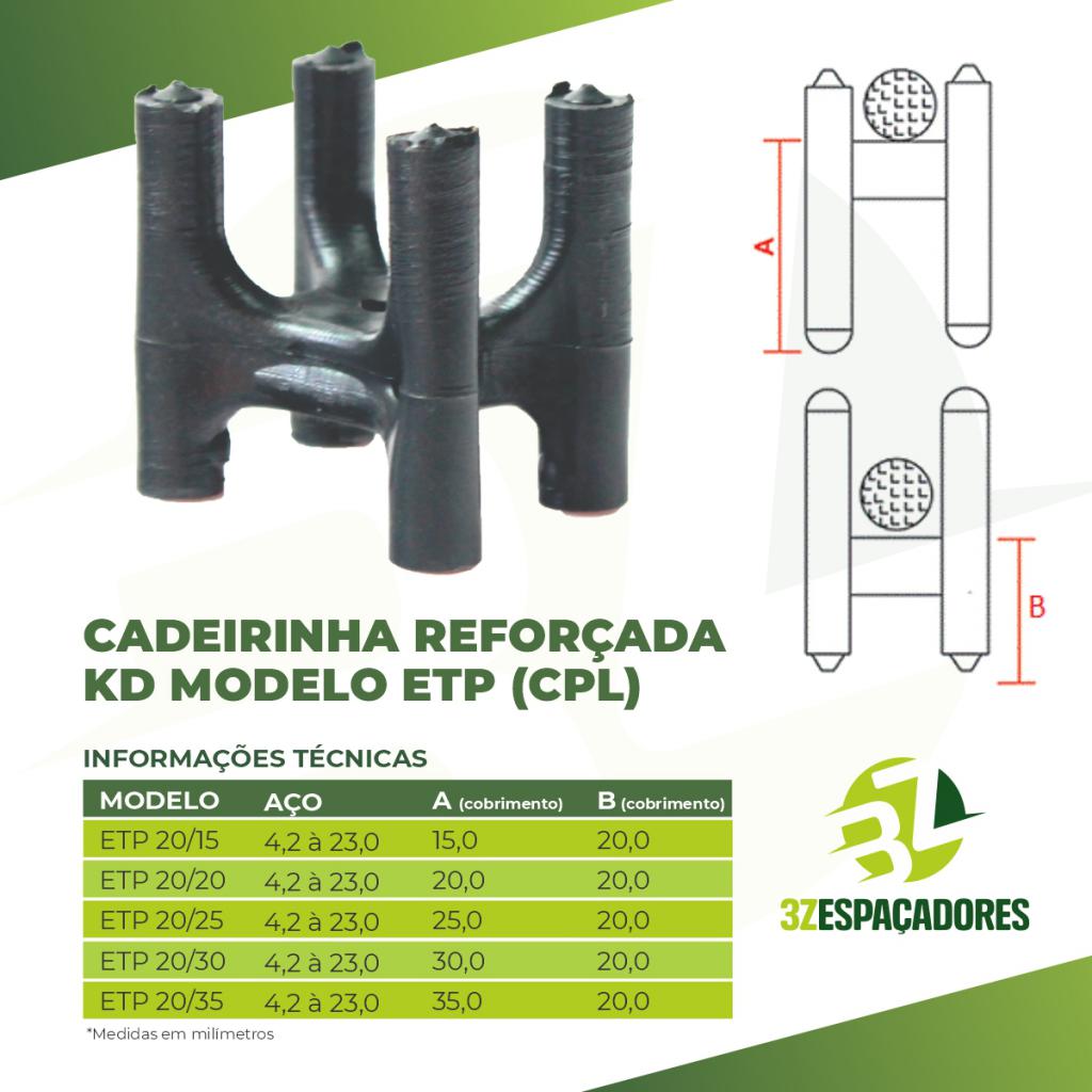 Item Cadeirinha Reforçada KD Modelo ETP (CPL)