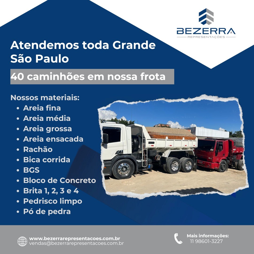 Item Fornecedor Areia e Brita