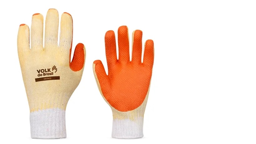 Item LUVA ORANGE VULCANIZADA