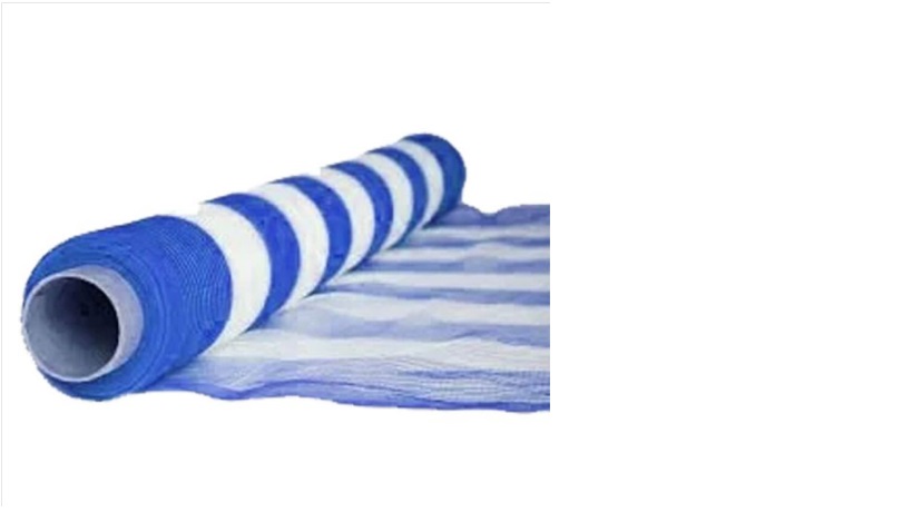 Item TELA DE SINALIZAÇÃO 1,20 X 50M AZUL/BRANCO MULTITEX