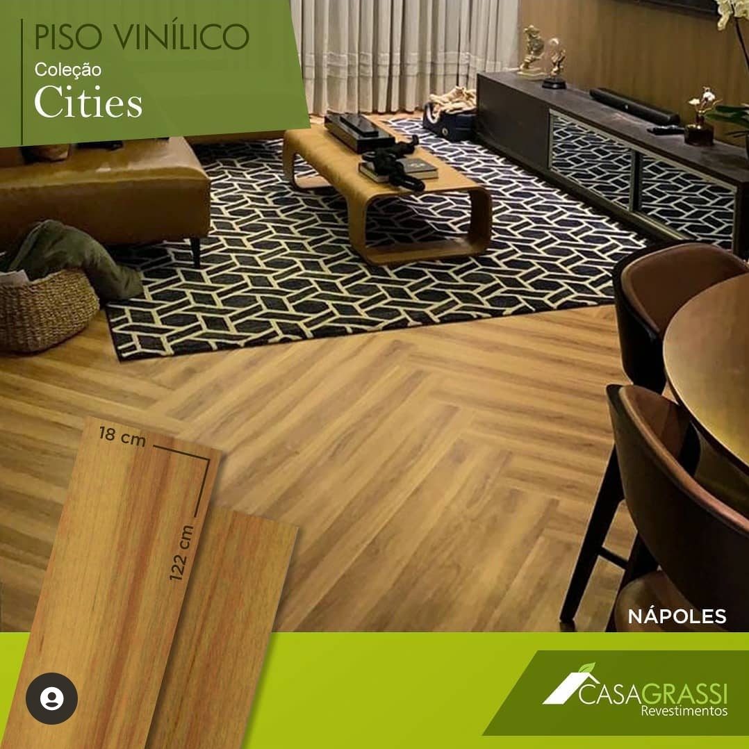 Item Piso vinílico linha Cities residencial