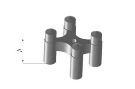 Item Espaçador cadeirinha - cobrimento 20 / 25 / 30 mm
