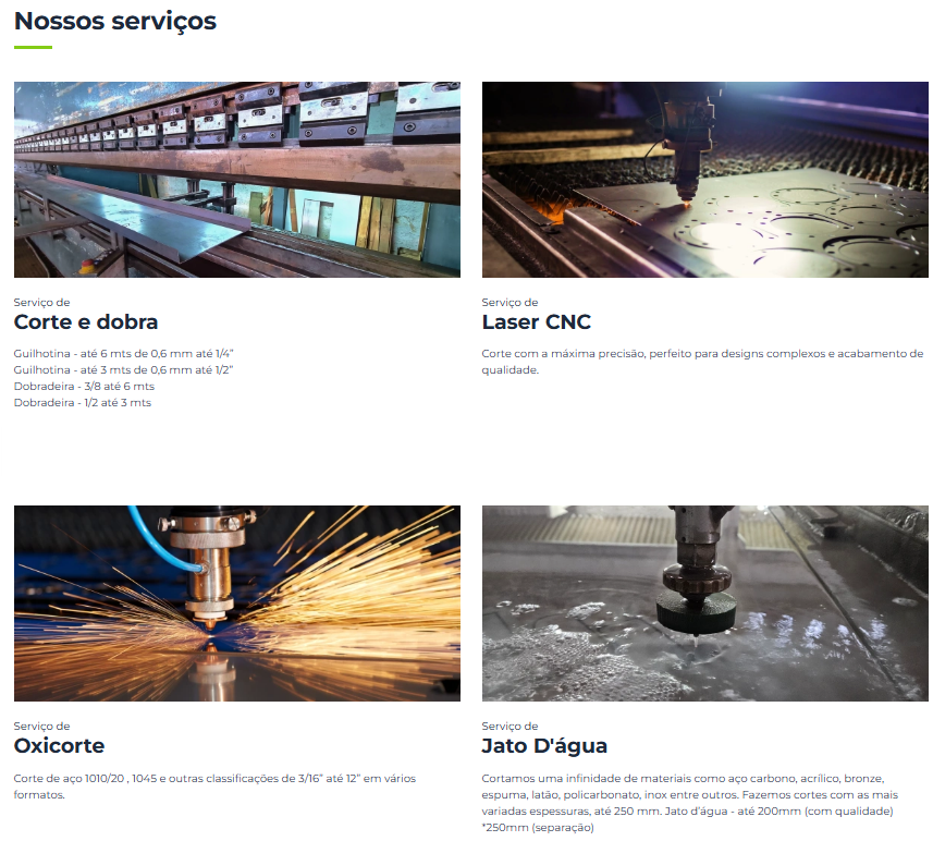Item NOSSOS SERVIÇOS