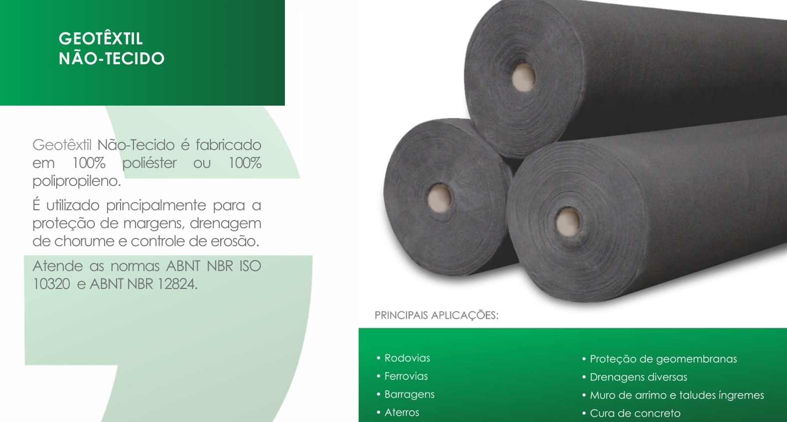 Item GEOMEMBRANA GEOSSITÉTICOS