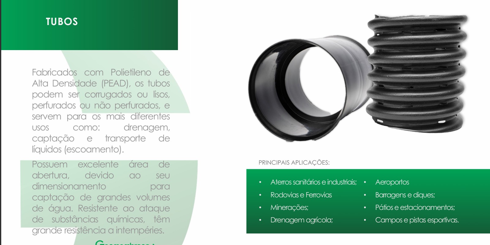 Item GEOMEMBRANA GEOSSITÉTICOS