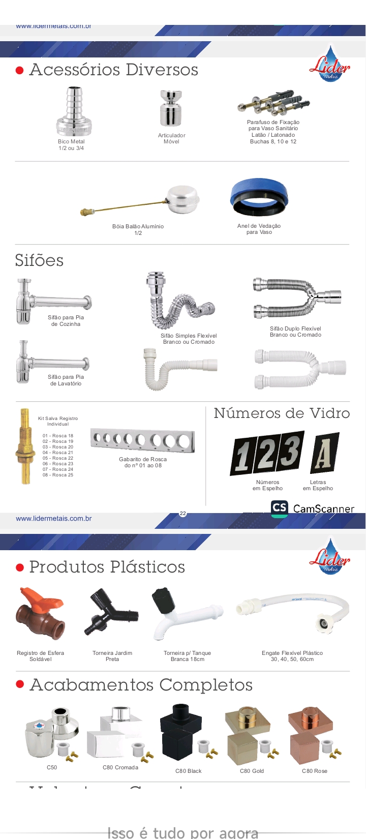 Item Metais direto da fábrica.