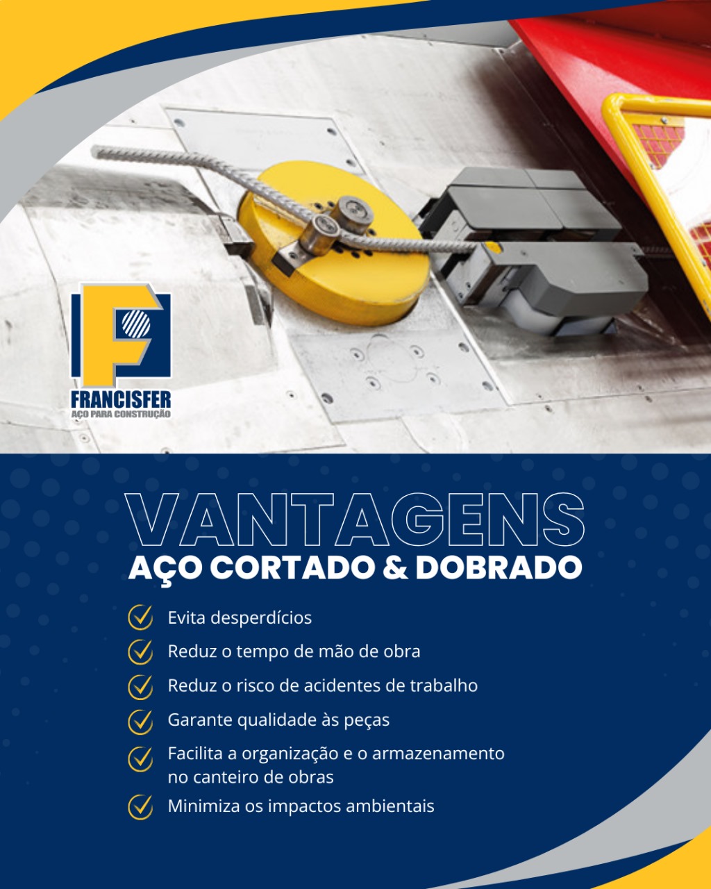 Item Aço Cortado e Dobrado