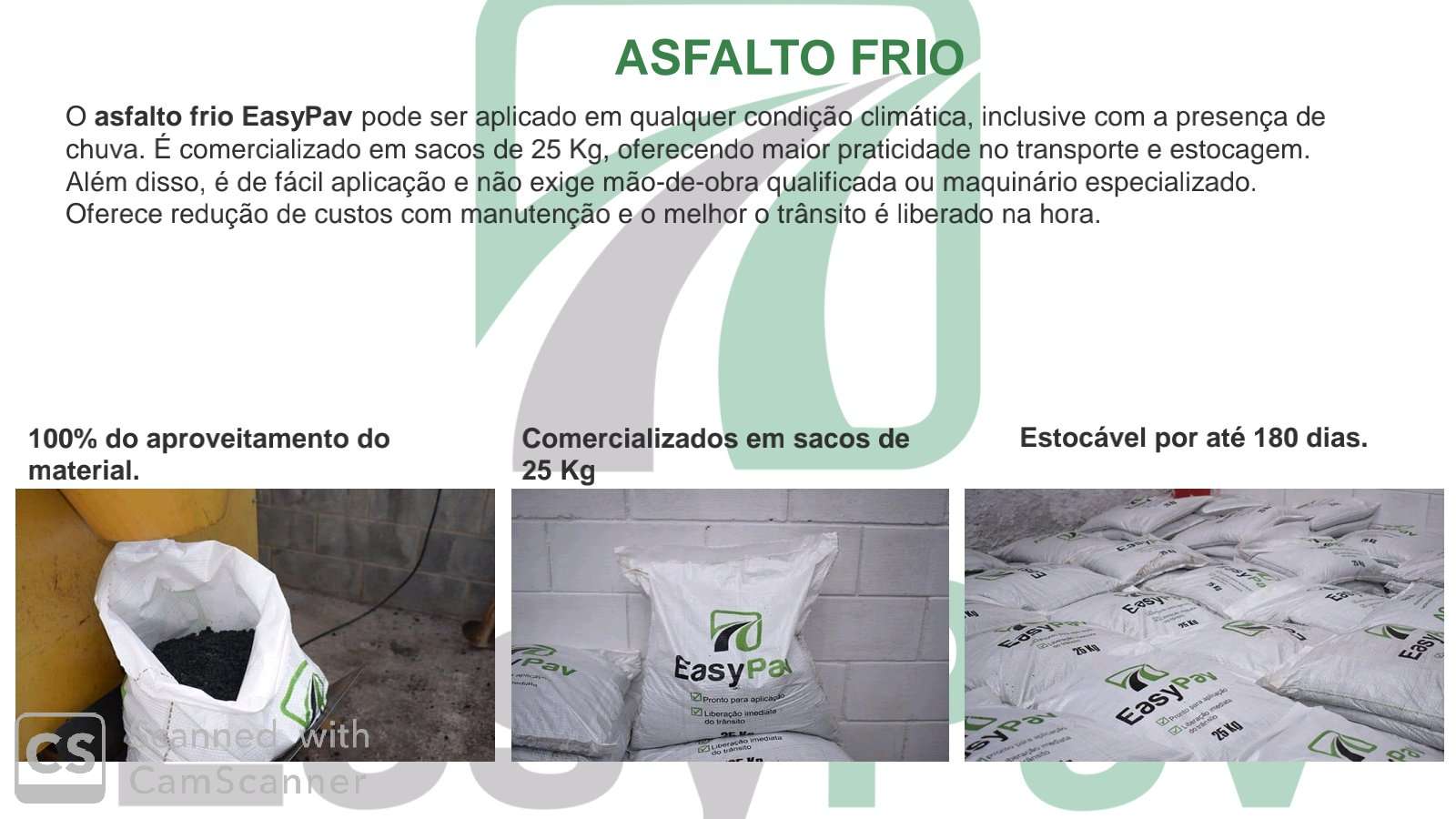 Item Asfalto frio ensacado