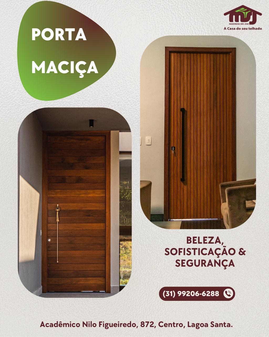 Item Portas maciças pivotantes