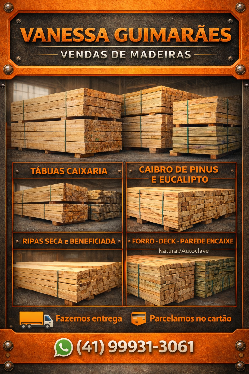 Item Madeira de Pinus com qualidade e preços excelentes