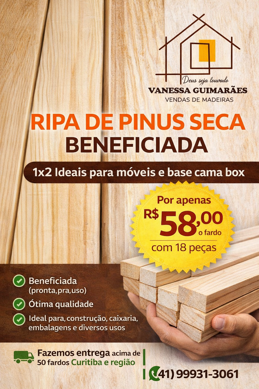 Item Madeira de Pinus com qualidade e preços excelentes