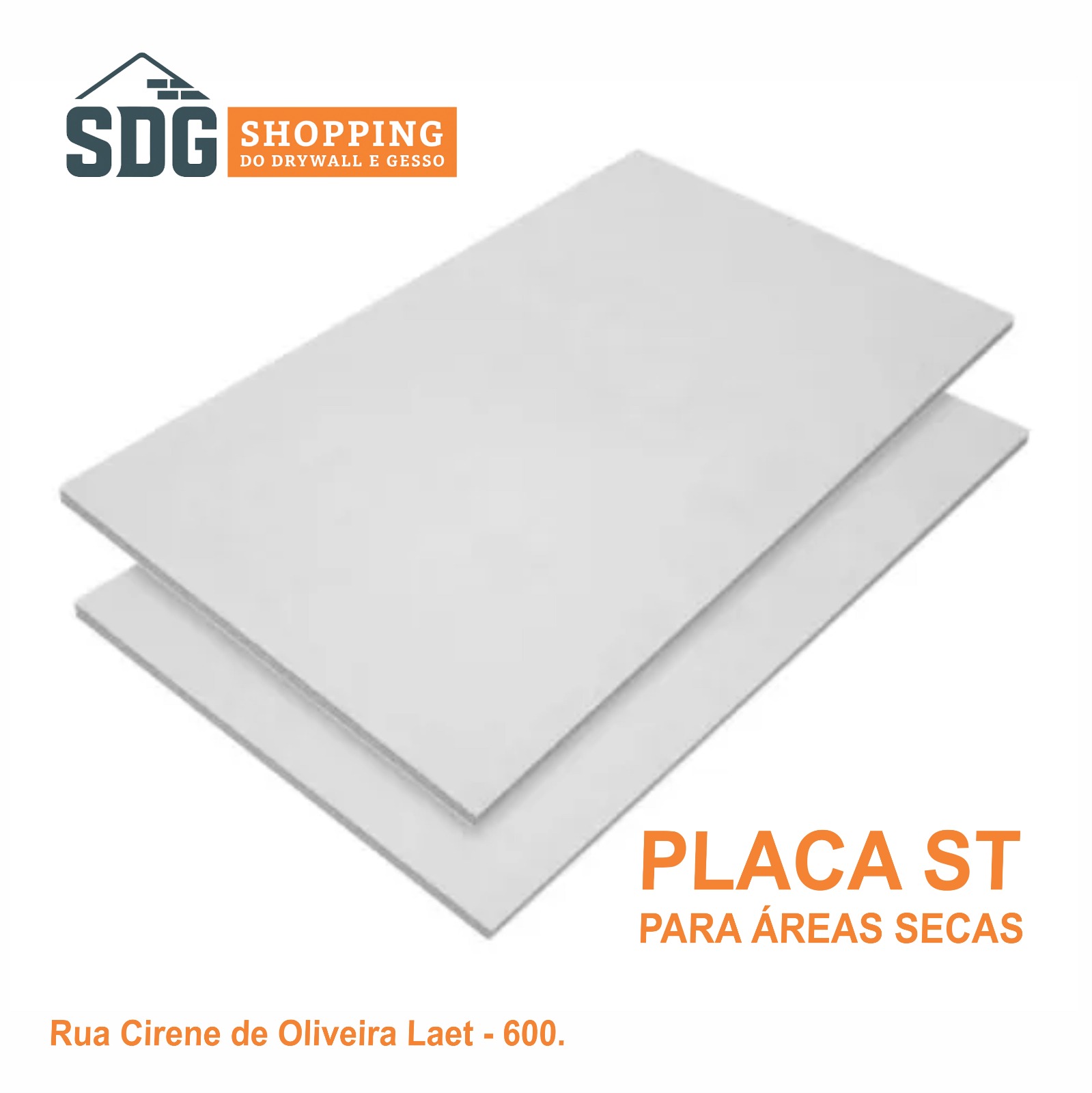 Item Placa de Drywall 1,20 x 1,80 ST