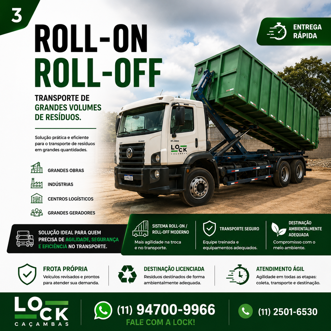 Item LOCAÇÃO DE CAÇAMBAS E DESTINAÇÃO FINAL DE RESÍDUOS DE CONSTRUÇÃO CIVIL